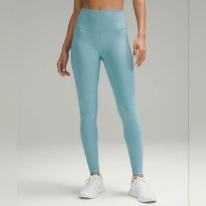 Lululemon Wunder Train High-Rise Tight 25" Tidal Teal size 4